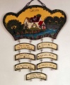 Hand Painted Flat Plaque